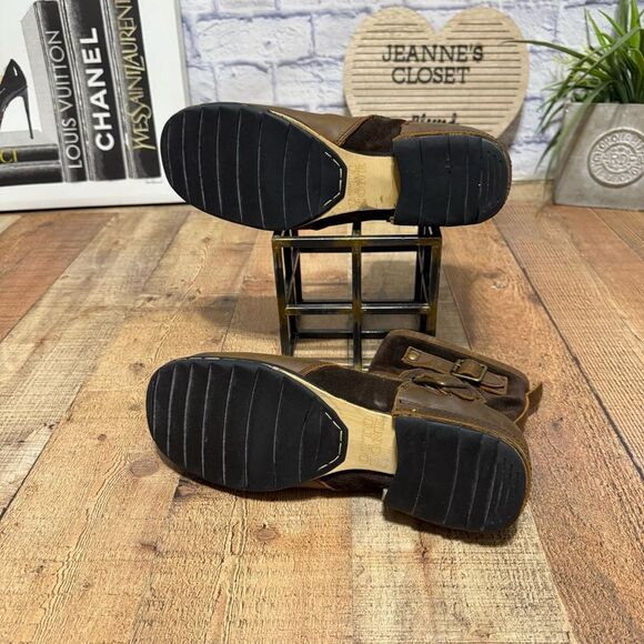 Otto's Leather Motorcycle Biker Boots - Picture 5 of 11